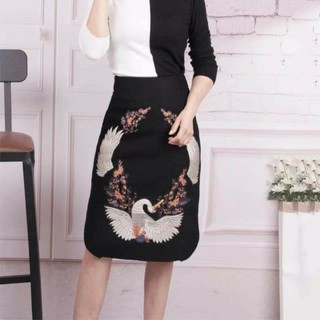 Chân váy len dạ bút chì