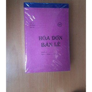 Hóa đơn bán lẻ 1 liên ht 1 cuốn/ 90 tờ