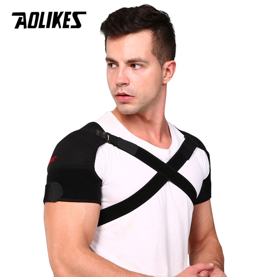 Đai cố định khớp vai đôi AOLIKES A-1695 hỗ trợ vai và lưng Shoulder Support