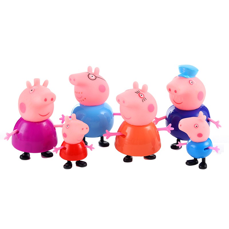 Set 10 Mô Hình Heo Peppa Hoạt Hình Dễ Thương Cho Bé