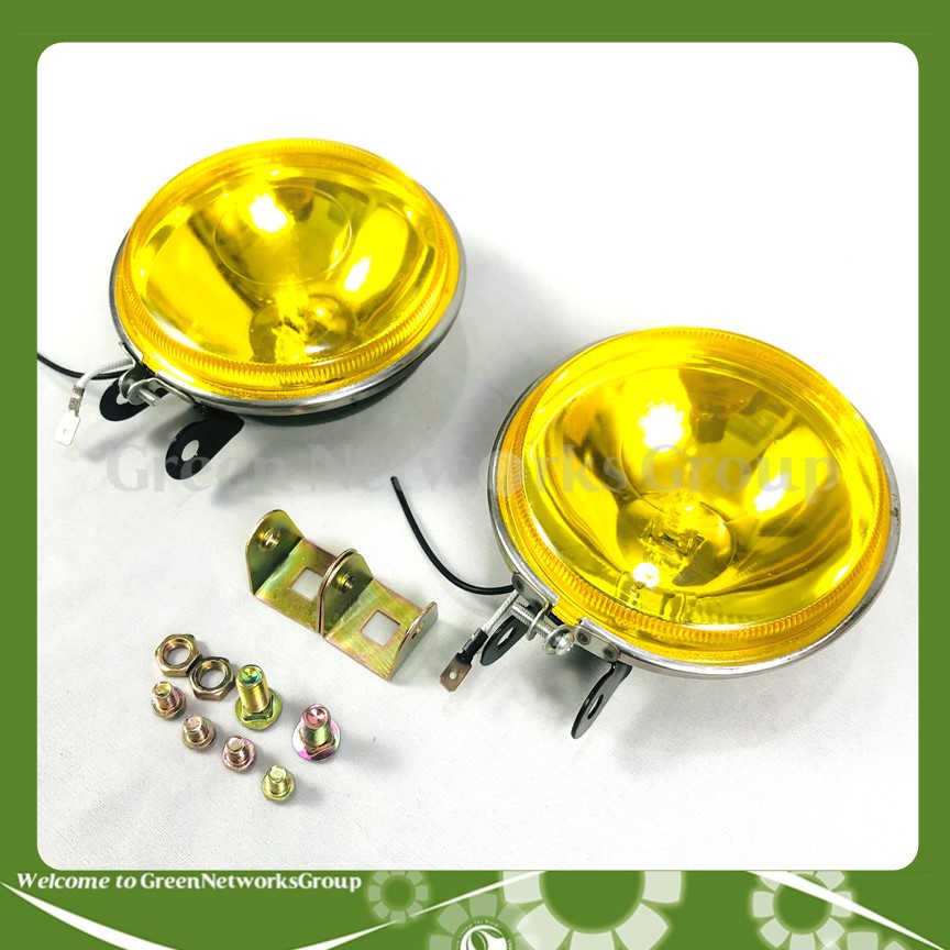 Đèn pha sương cảng tròn Lớn SAGAS đích Sắt KC-8010 55W 12V mặt đèn màu vàng dùng được cho nhiều loại xe Greennetworks