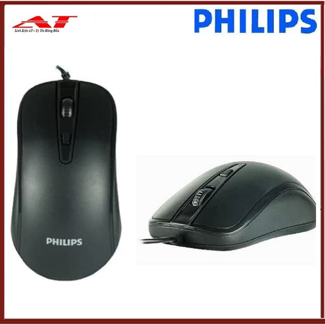 CHUỘT PHILIPS CÓ DÂY VĂN PHÒNG SPK 7214 ĐÊN (USB) (M214)