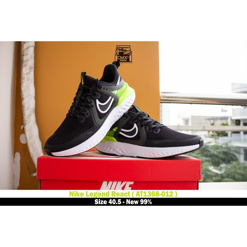 [ HÀNG CHÍNH HÃNG ] GIày Nike Legend React 2 Black/White Volt Noir ( AT1368-012 ) - HÀNG CHÍNH HÃNG 100%