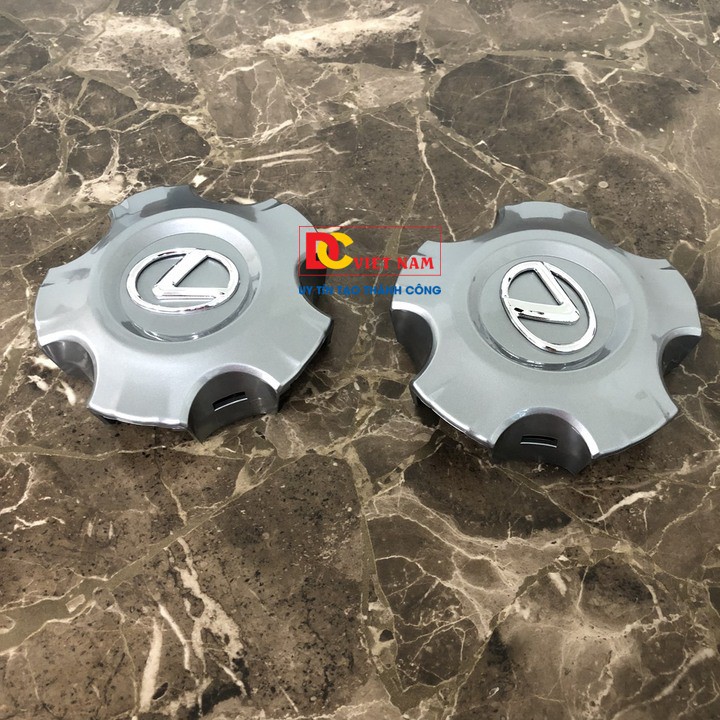 01 CHIẾC Logo chụp mâm, ốp lazang bánh xe ô tô Lexus LX570 Đời từ 2009-2014 -  MÀU XÁM