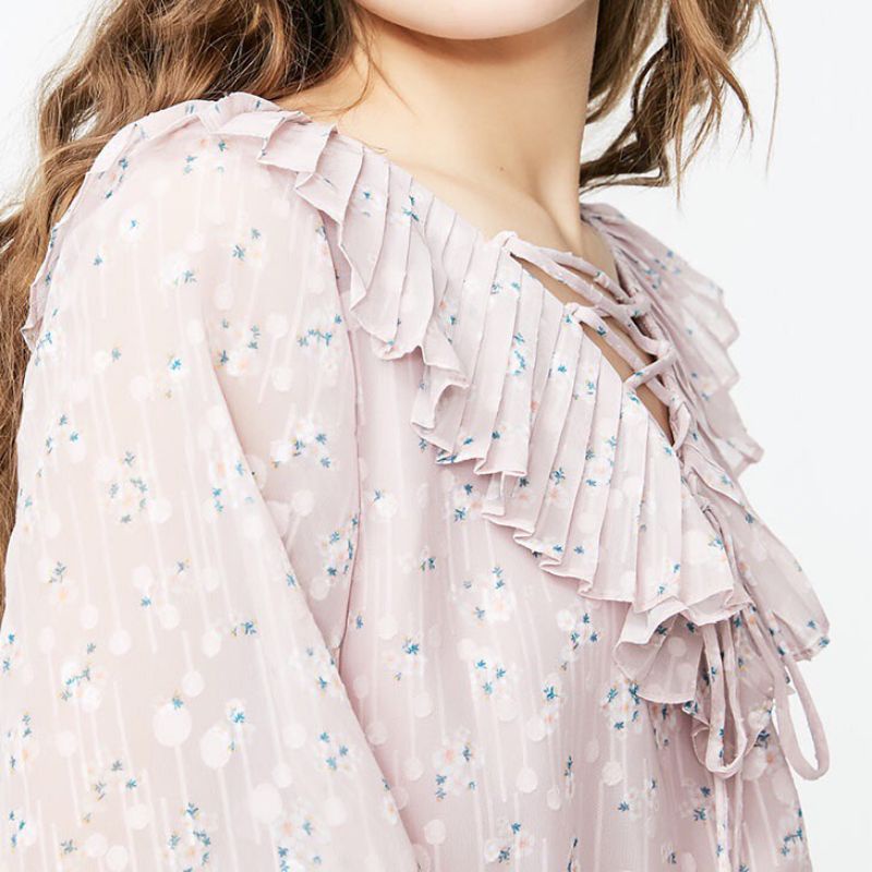 Váy Voan Tơ Hoạ Tiết Hoa Nhí Nhẹ Nhàng Đi Biển Vero Moda