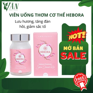[CHÍNH HÃNG - MẪU MỚI] Viên uống thơm cơ thể Hebora Japan 60 viên