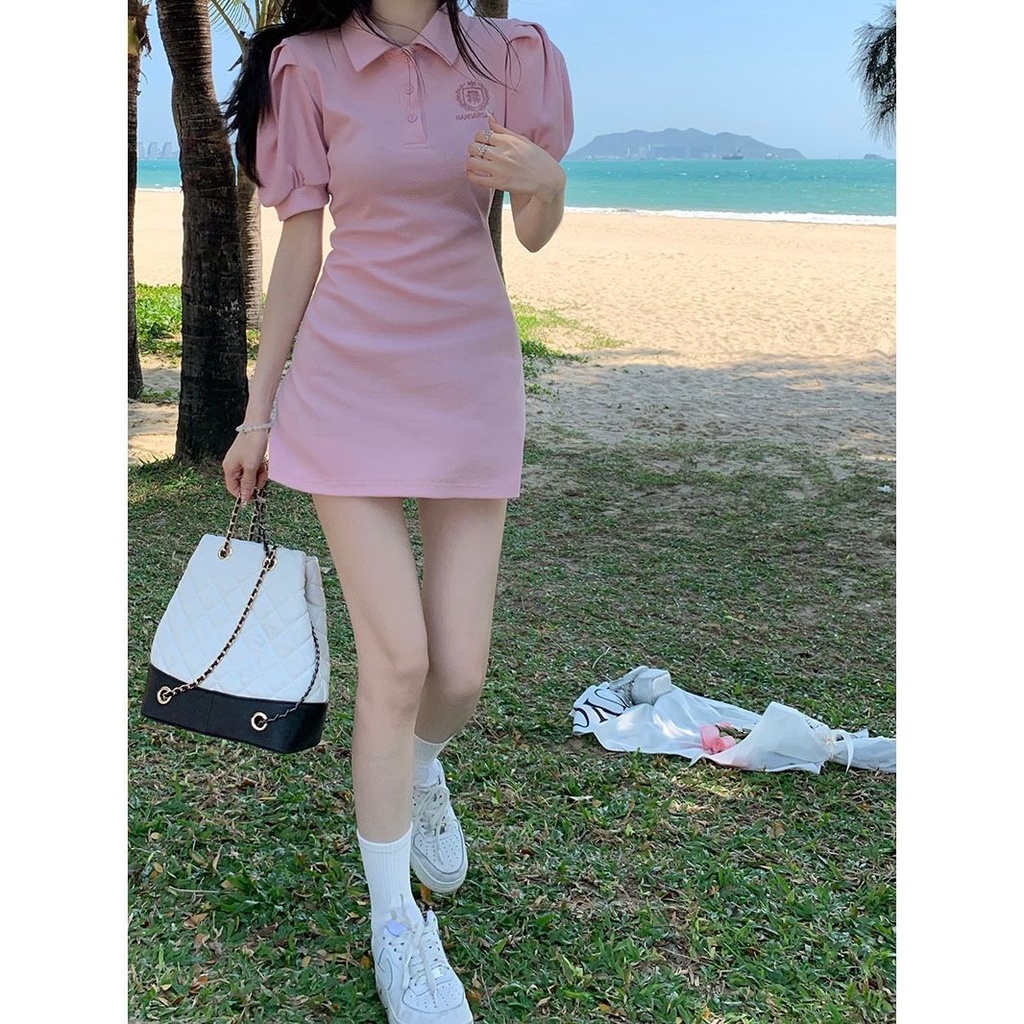 Đầm Ngắn Mùa Hè Tay Phồng Phong Cách Công Chúa Ngọt Ngào Kiểu Mới Việt Nam Thiết Kế Công Chúa Ngọt Ngào Cho Nữ