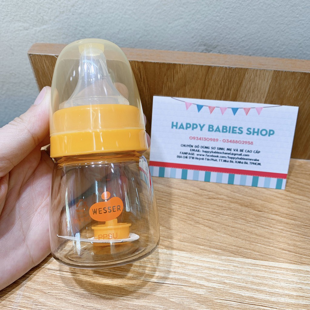 Bình sữa Wesser PPSU 60ML/140ML/250ML