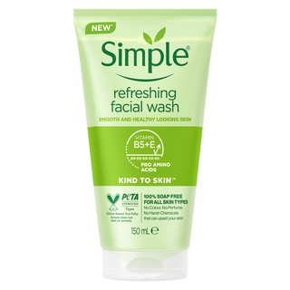 [BAO BÌ MỚI] Sữa Rửa Mặt Simple Gel Kind To Skin Refreshing Facial Wash Gel 150ml