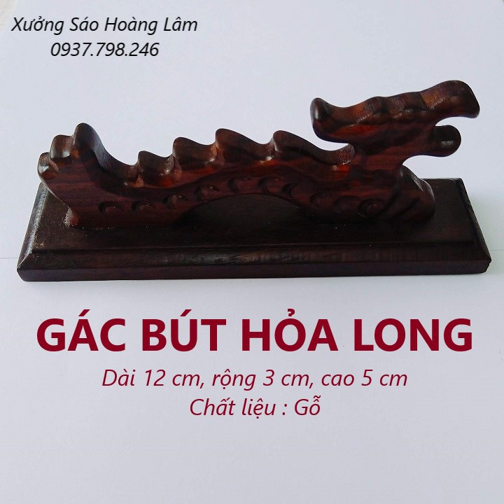 Đế Gác bút cọ sang trọng Hỏa Long