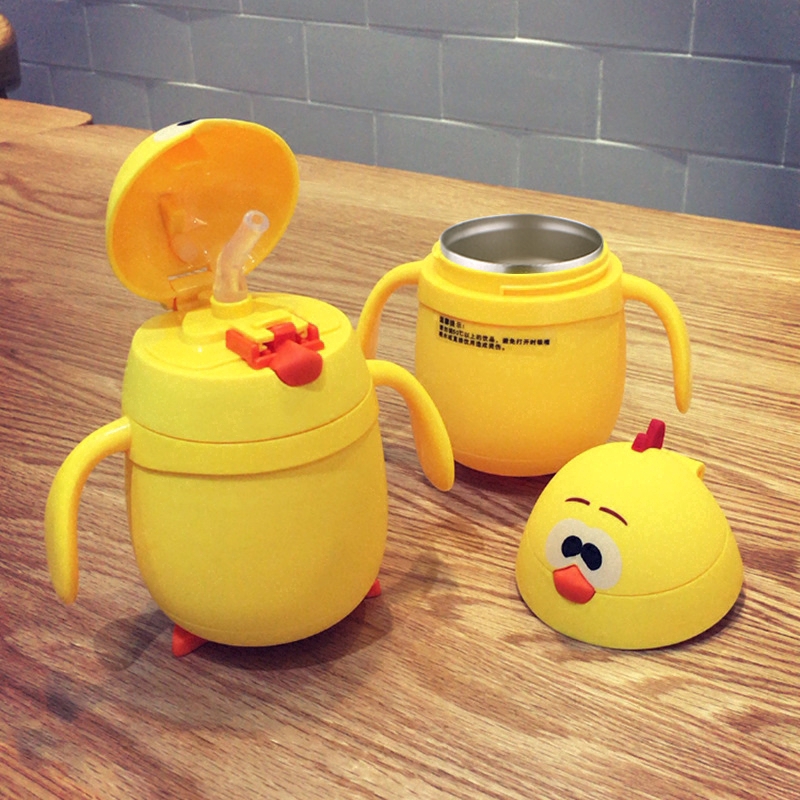 Bình nước giữ nhiệt cao cấp hình gà con đáng yêu