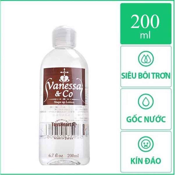 Gel bôi trơn Vanessa & Co hàng nhật+vòi bơm-200ml