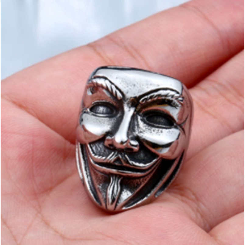 Nhẫn thép không gỉ phong cách Gothic đẹp mắt cho nam