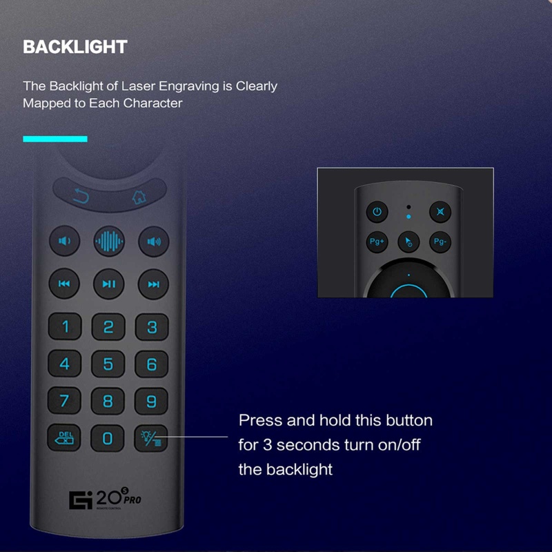 Chuột Không Khí Điều Khiển Từ Xa G20BTS Plus BT Gyro IR Dành Cho ATV Android Box Điều Khiển Từ Xa X3 Pr