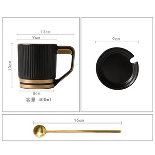 cốc sứ pha trà , cà phê viền vàng