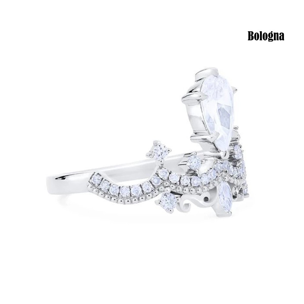 Nhẫn HợP Kim HìNh Vương MiệN ĐíNh Đá Sang TrọNg