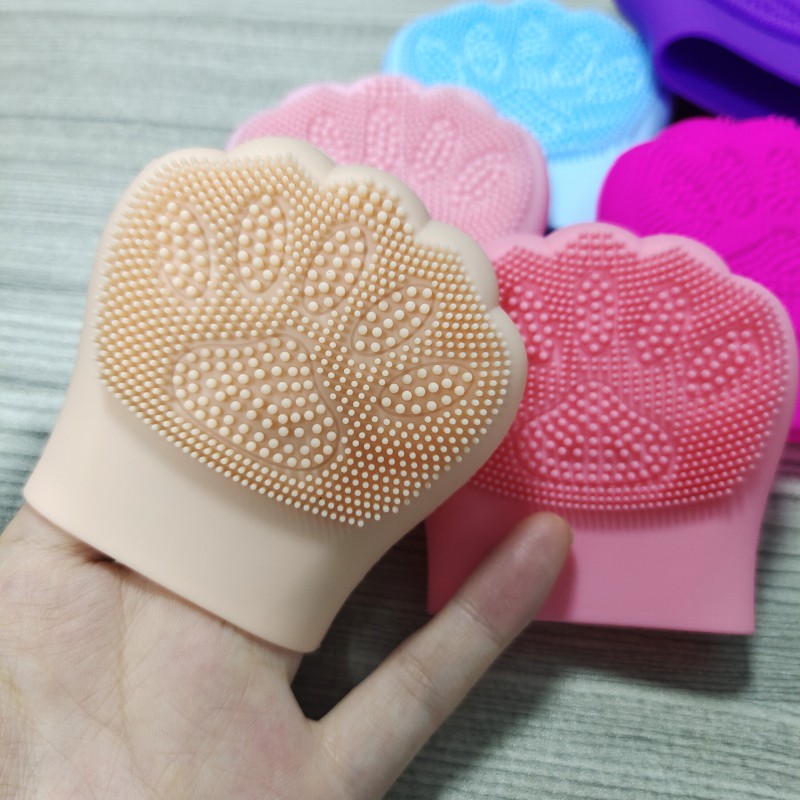 (Hàng Mới Về) Miếng Gel Silica Rửa Mặt Tẩy Tế Bào Chết Thiết Kế Tay Thỏ / Mèo Dễ Thương | BigBuy360 - bigbuy360.vn