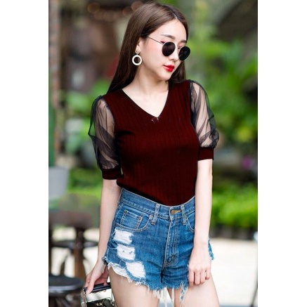 Áo Kiểu Dệt Kim Chất Lượng Cao KV Cao Cấp UK L-XL LD 100-110CM PJ 60CM