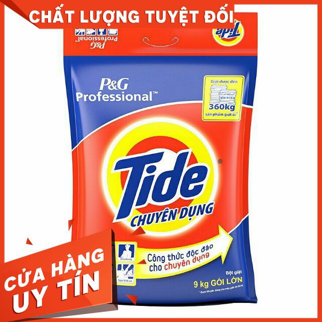 Bột giặt Tide chuyên dụng 9kg chuyên dùng cho máy giặt .