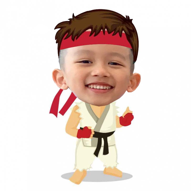 Chibi trang trí sinh nhật cho bé trai cao 30cm