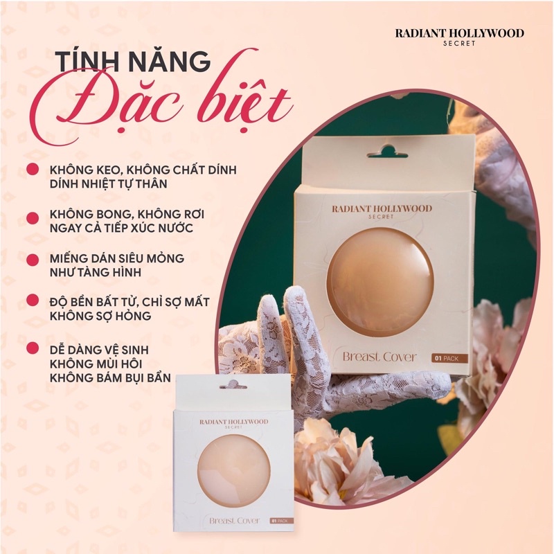 Dán ti BREAST COVER _ dán ti Mỹ ( hộp 1 cặp) chính hãng 100%