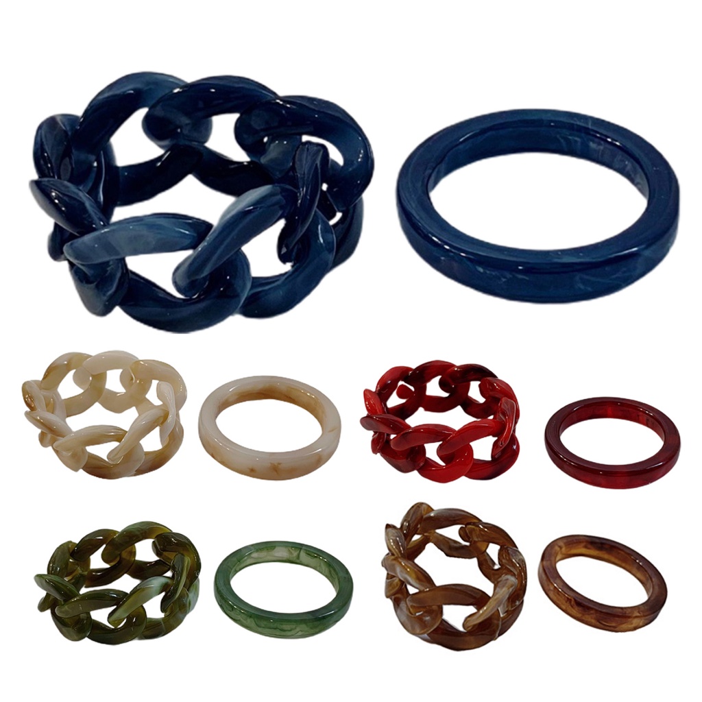 Nhẫn Thiết Kế Đơn Giản Phong Cách Retro Thời Trang