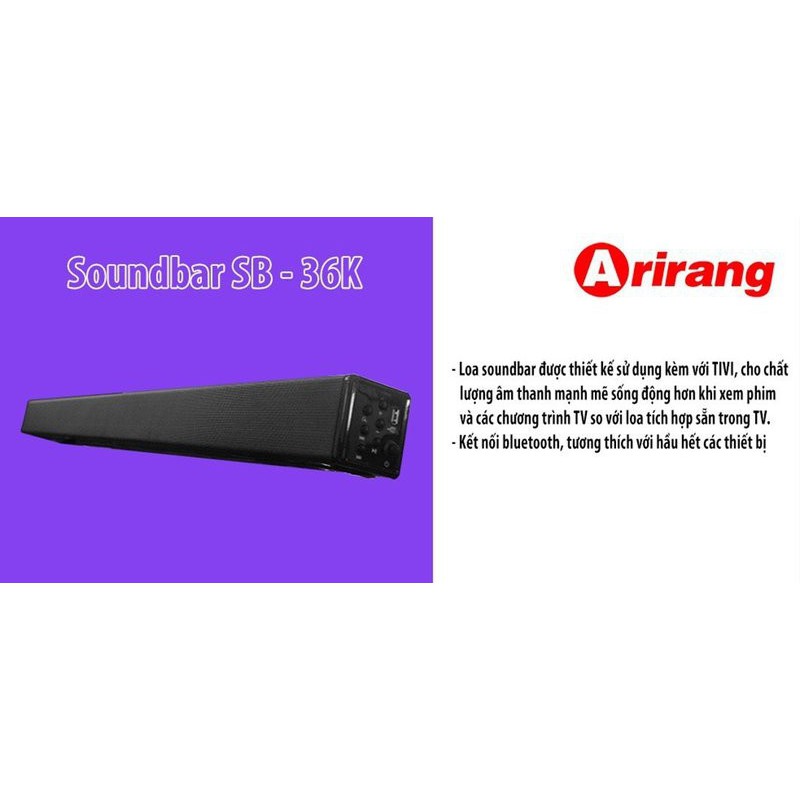 Loa Soundbar Arirang SB-36K - Hàng Chính Hãng