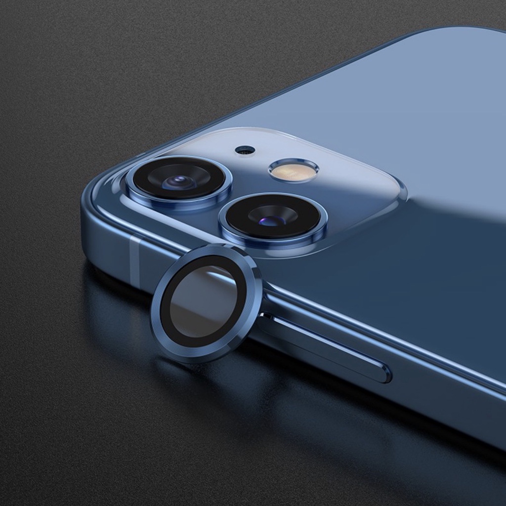 Miếng dán đính đá bảo vệ ống kính camera cho điện thoại  IPhone 12 Pro Max, 12 Pro, 12, 12 Mini 11 PRO MAX