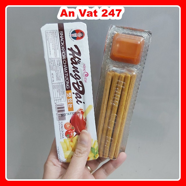 Sanck Khoai Chấm Tương💖FREESHIP💖Bim Bim Que Vị Khoai Tây Hằng Đại 26g, Tặng Kèm Tương Cà