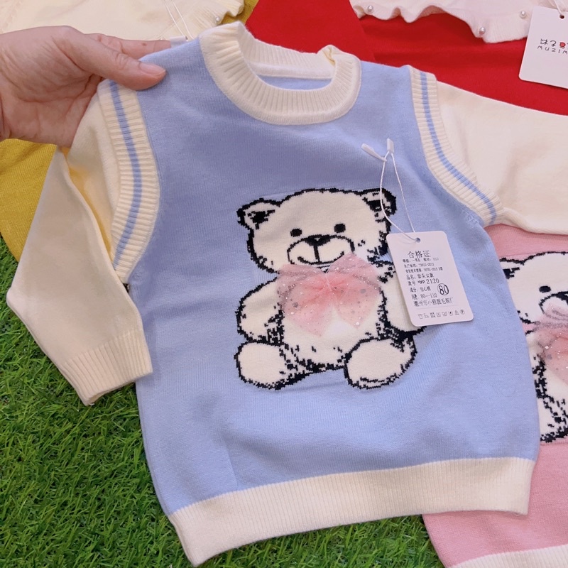 Áo len mềm mịn cho bé gái