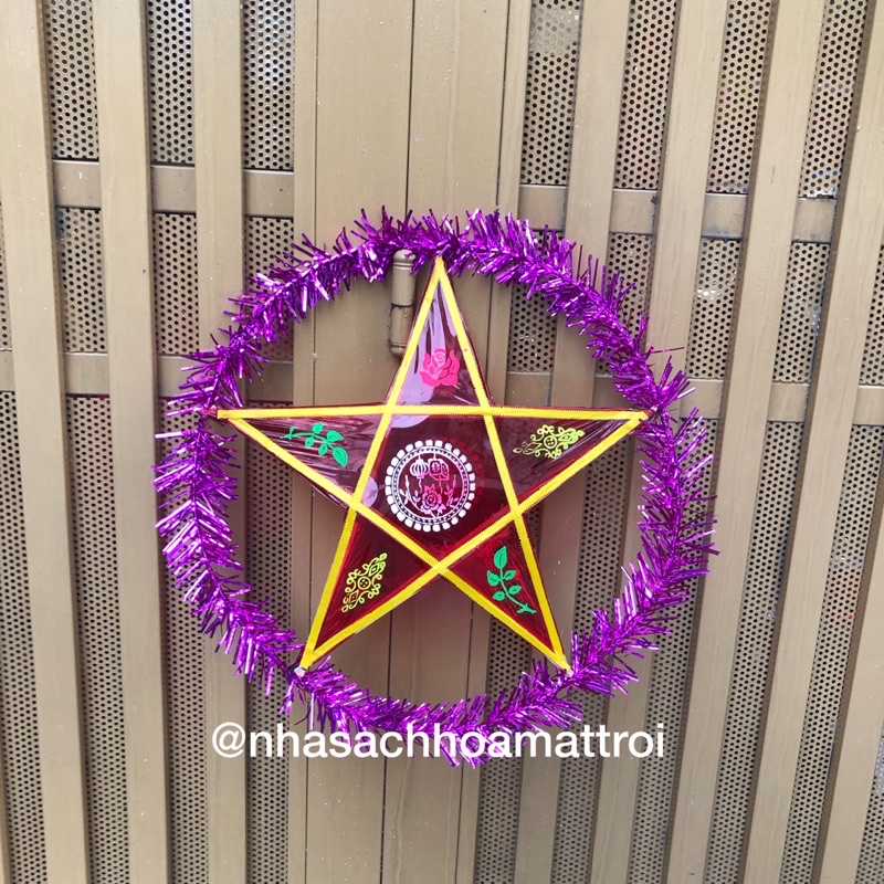 Lồng đèn trung thu hình ngôi sao nhiều cỡ