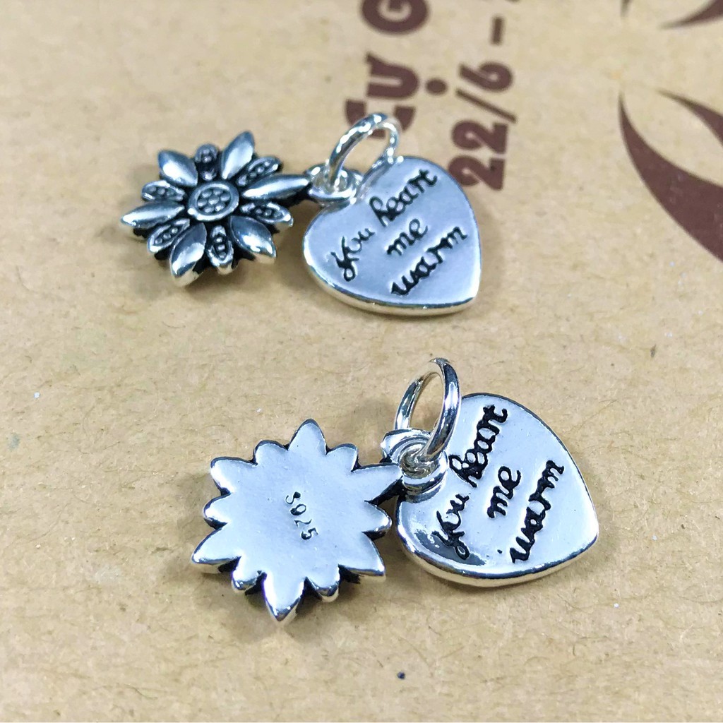 Charm bạc thái You Heart Me Warm - Charm bạc 925 - Mã CA244