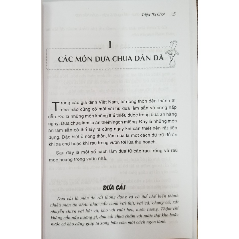 [Mã BMBAU50 giảm 7% đơn 99K] Sách- Các Món Dưa Chua Đồ Nguội- Trộn Cuốn Hỗn Hợp