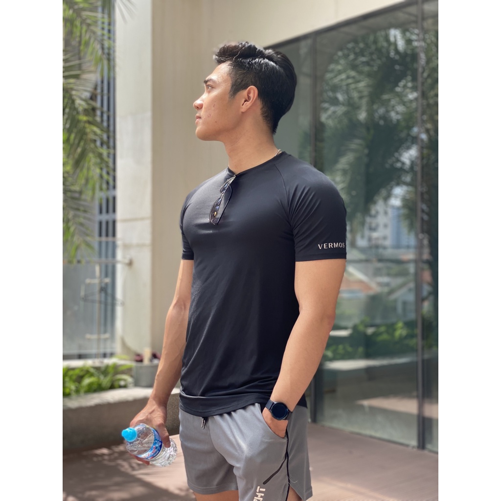 Áo Tập Gym,Áo Thun Thể Thao Nam VERMOS V1 Chính Hãng Cao Cấp