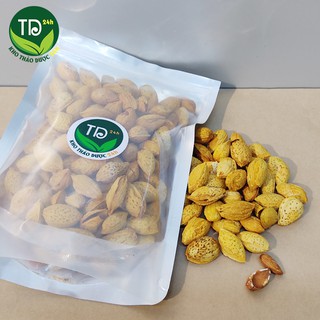 Hạt hạnh nhân Mỹ còn vỏ rang bơ, vỏ mỏng giòn ngon, hạt dinh dưỡng Healthy Nuts, hàng nhập khẩu