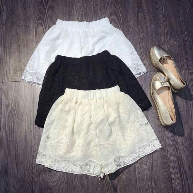 Quần chun nữ ren