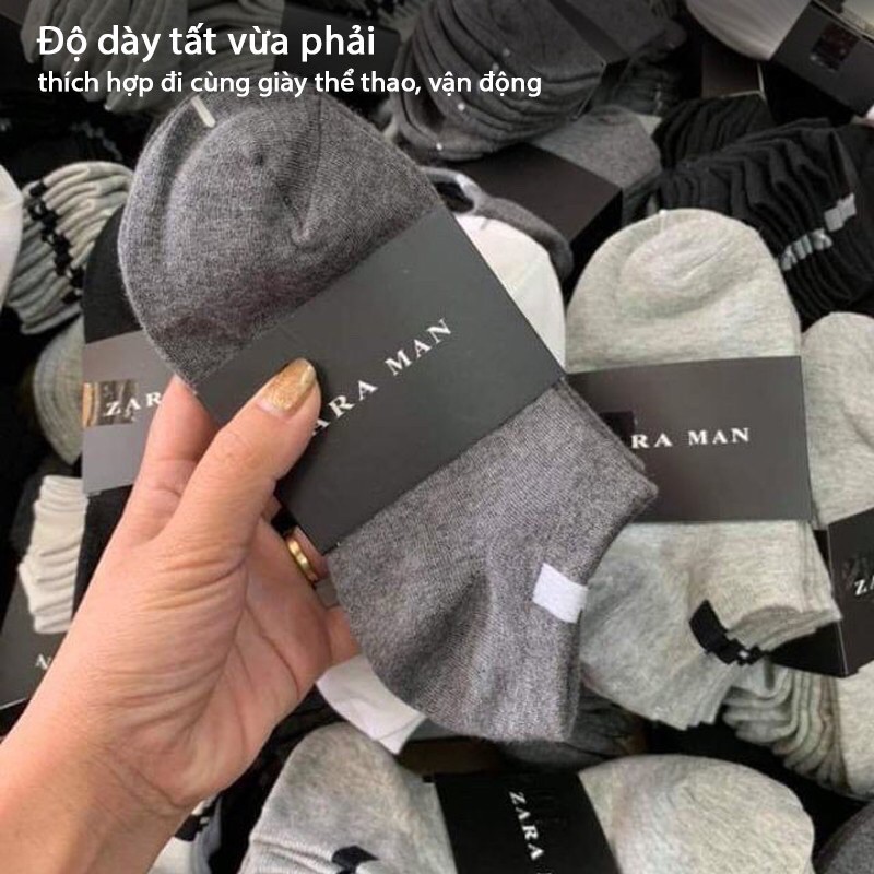 Tất vớ nam nữ cổ ngắn Zara Man đẹp Cao Cấp Freesize