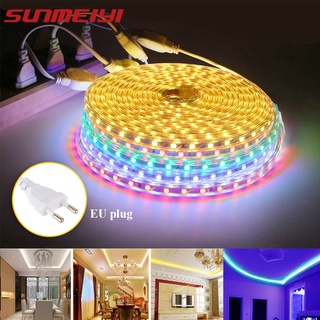 Cuộn dây đèn led smd 5050 ac220v 60 bóng dài 1m/5m/10m chống thấm nước rgb