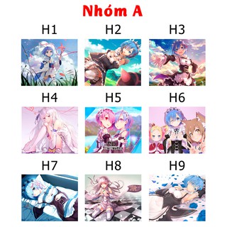 [Có nhiều mẫu] Lót chuột anime Re: Zero - Size 24x20cm