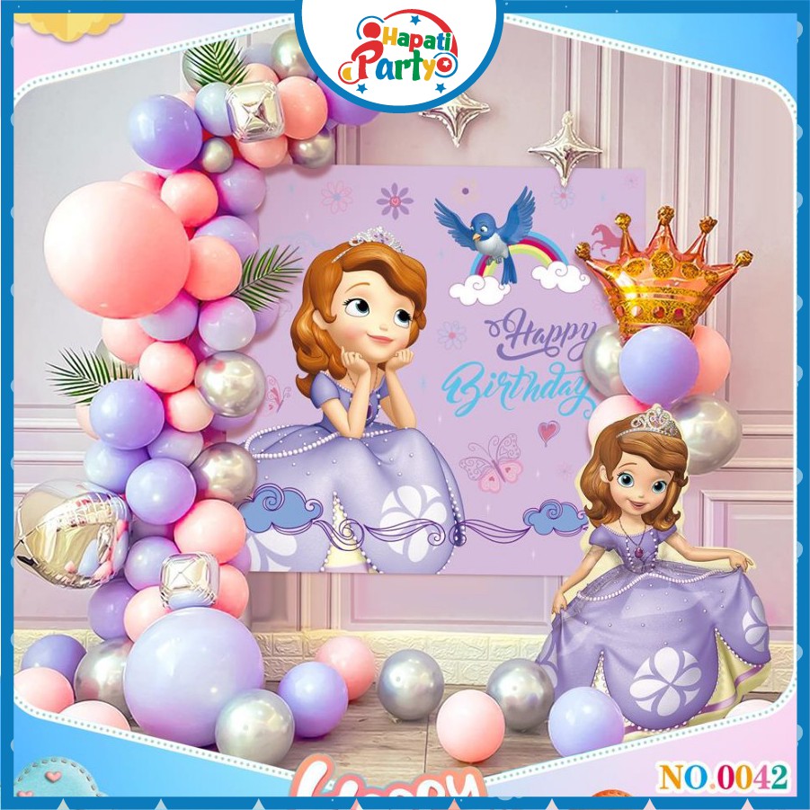 Trang Trí Sinh Nhật Cho Cô Công Chúa Nhỏ Có Backdrop CỰC ĐẸP tại HAPATI 0042