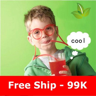 Ống hút hình mắt kính vui nhộn mã sp NR7398