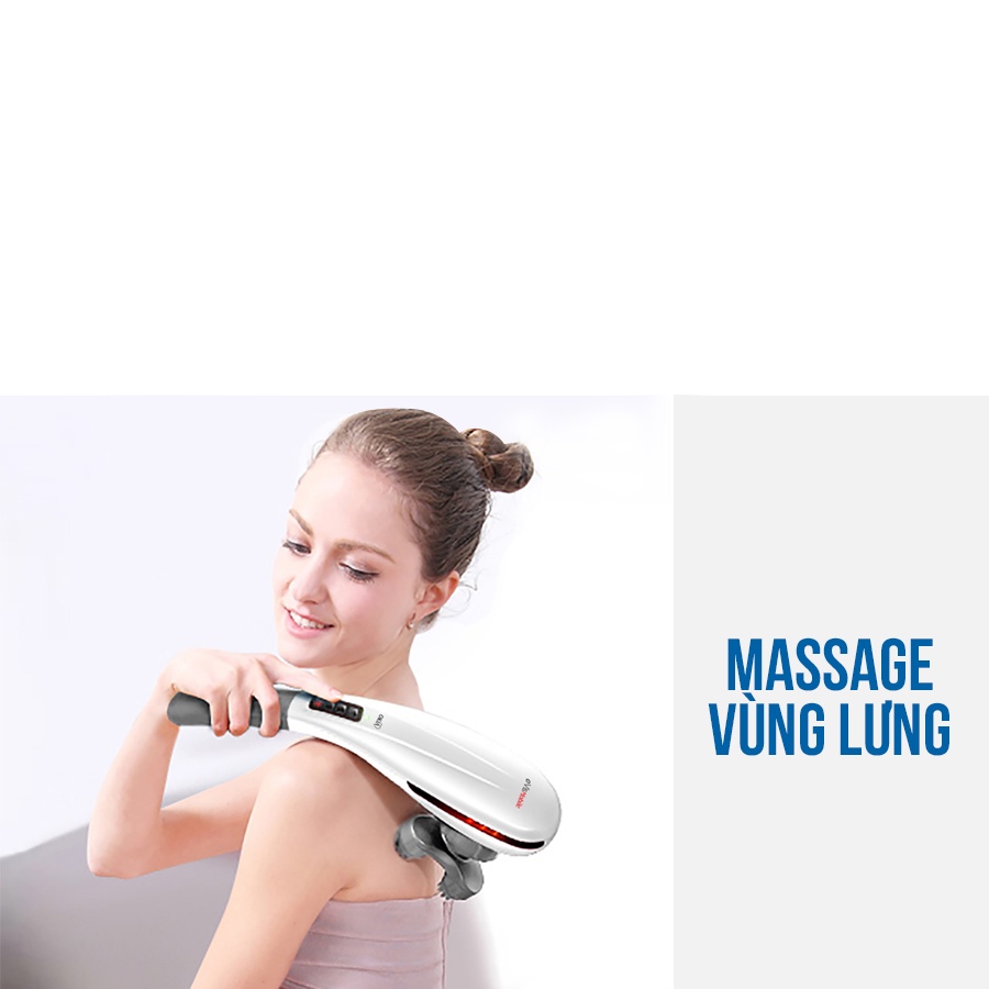 Combo Gối massage OKIA eFancy Pro + Máy Massage Toàn Thân Cầm Tay OKIA eVis Mobile chính hãng MALAYSIA