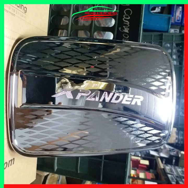 Ốp nắp xăng Xpander 2018 2019 mạ crom bảo vệ chống trầy trang trí ô tô