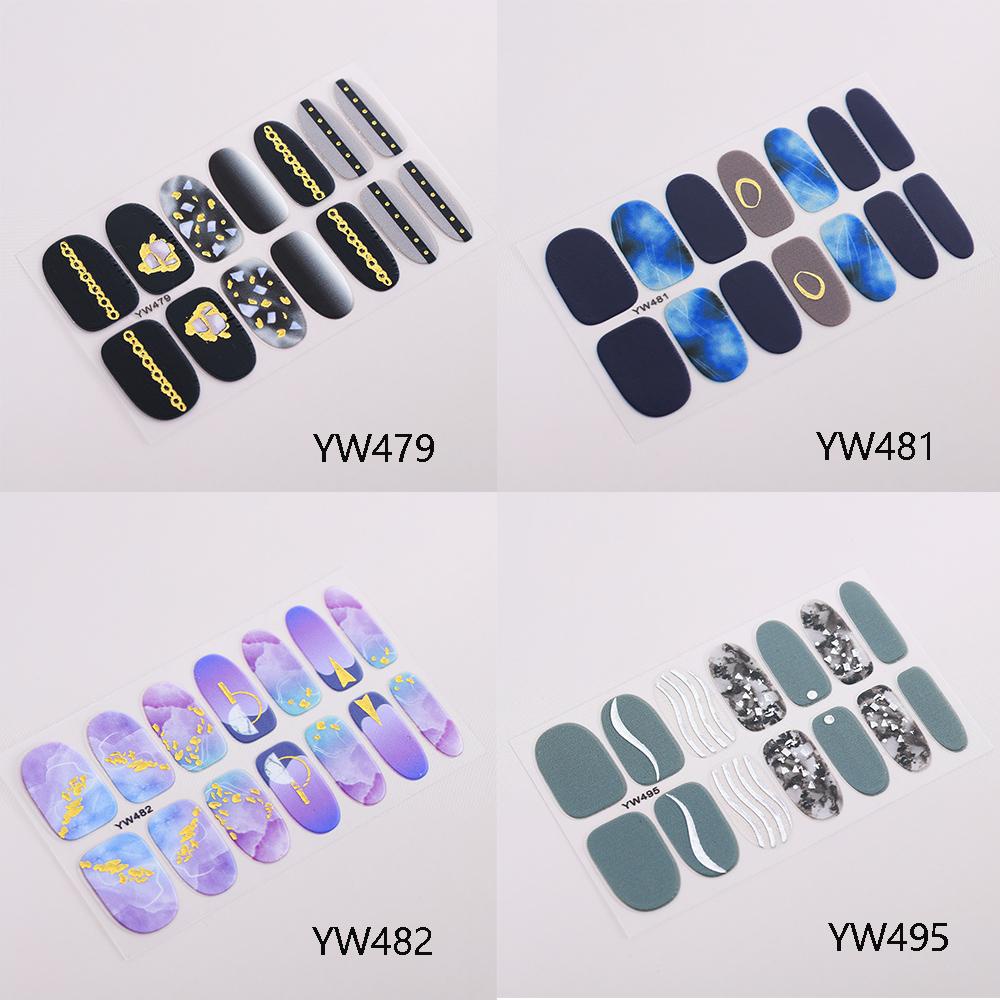 1 Tờ Đề Can Dán Móng Tay DIY Xinh Xắn Tiện Dụng