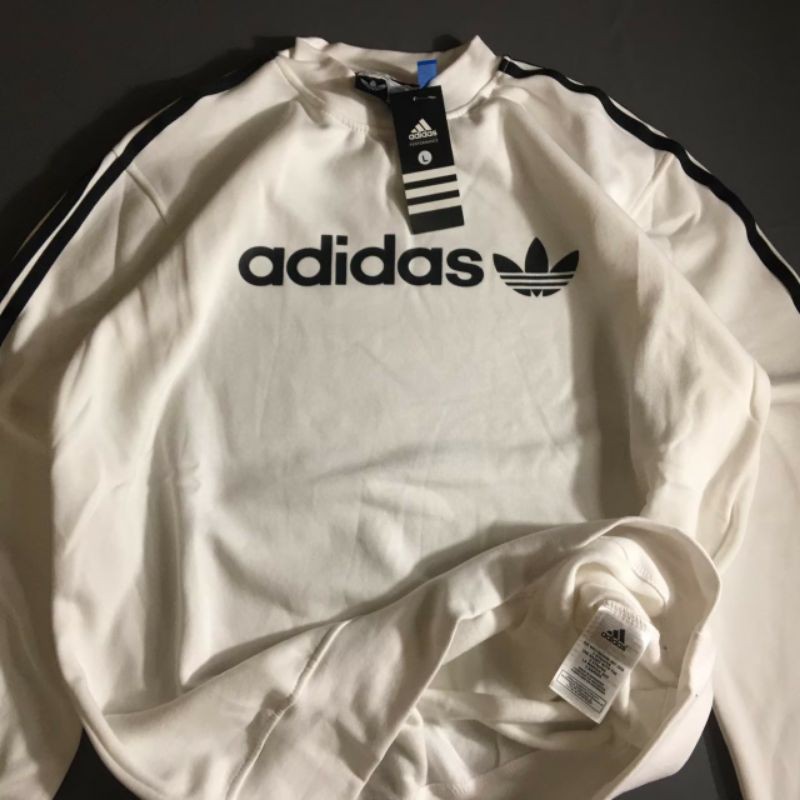 Áo Sweater Adidas Cổ Tròn In Chữ Thời Trang Năng Động