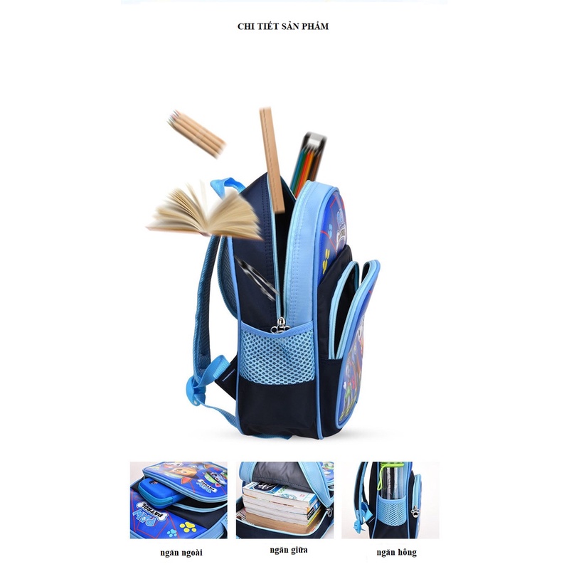 Balo bé trai mẫu giáo , cặp siêu nhân dành cho bé từ 1-5 tuổi