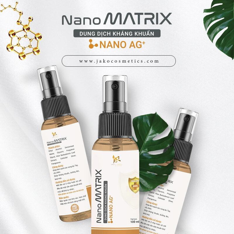 Xịt Khuẩn Nano Bạc Jako Nano Matrix - Diệt Vi Khuẩn Bảo Vệ Da 100ml