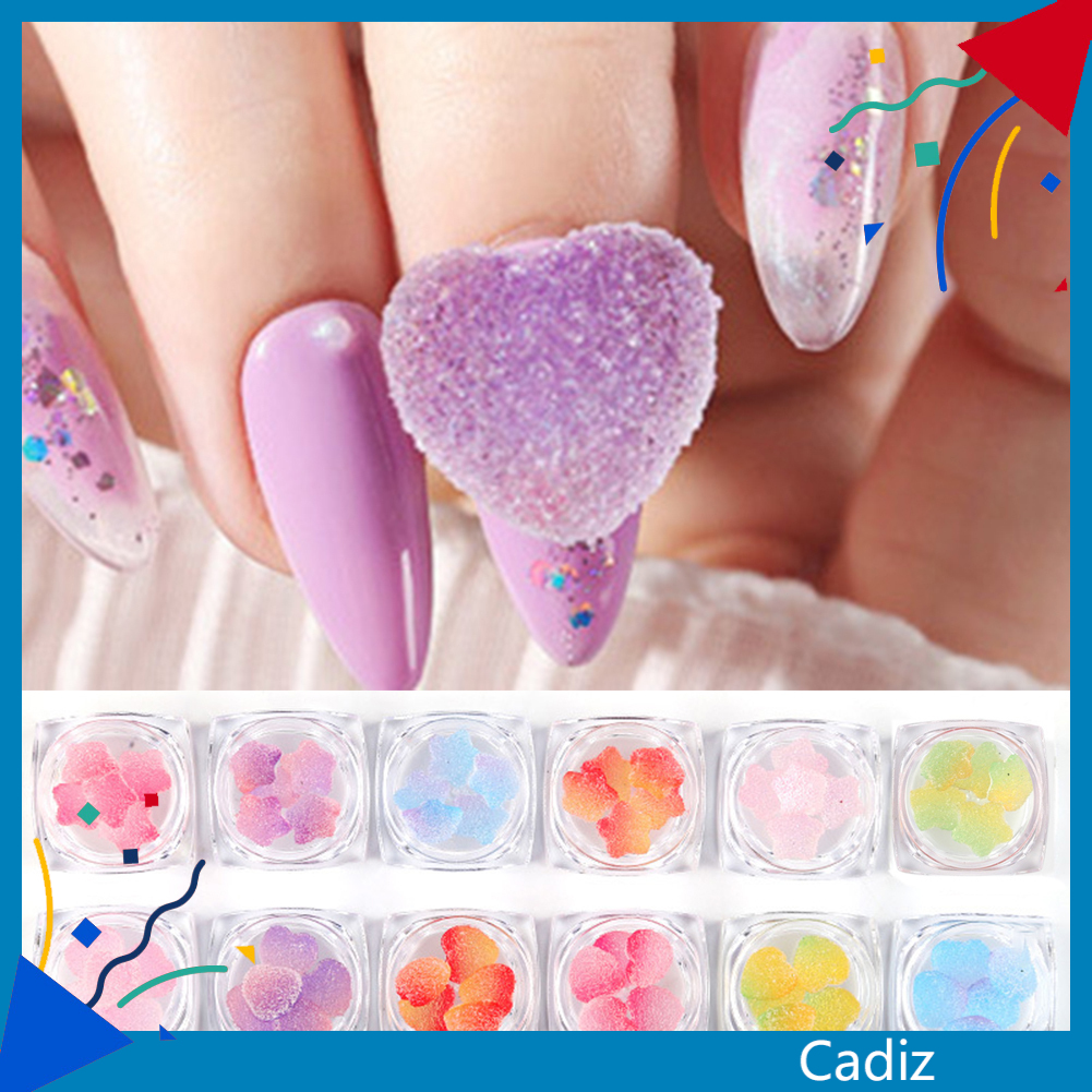 [Hàng mới về] Set 2 Hộp Phụ Kiện Trang Trí Móng Tay Nghệ Thuật