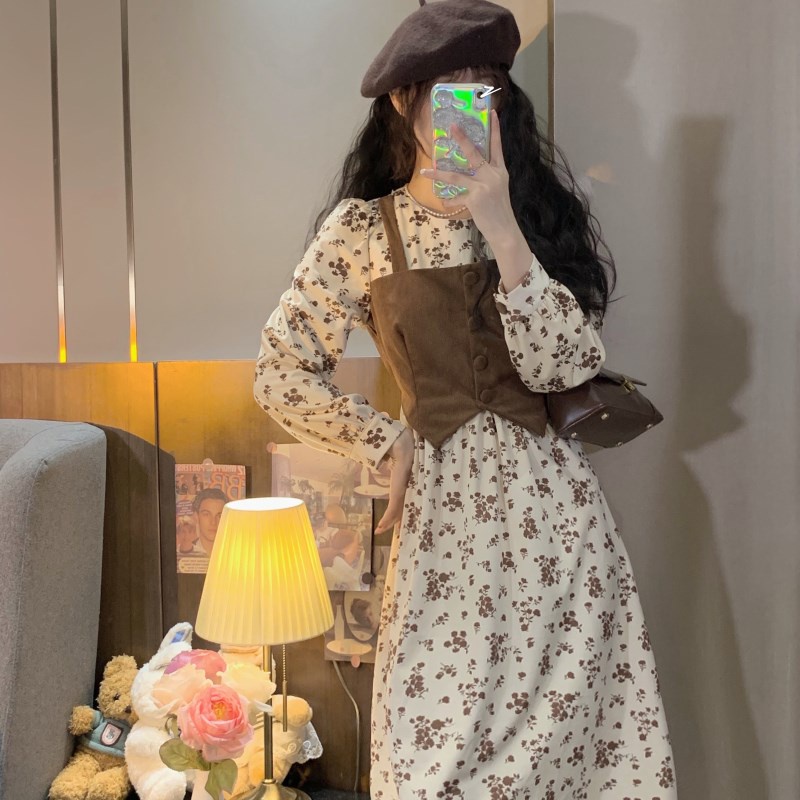 Đầm hoa Perty phong cách Hàn Quốc ngọt ngào mới