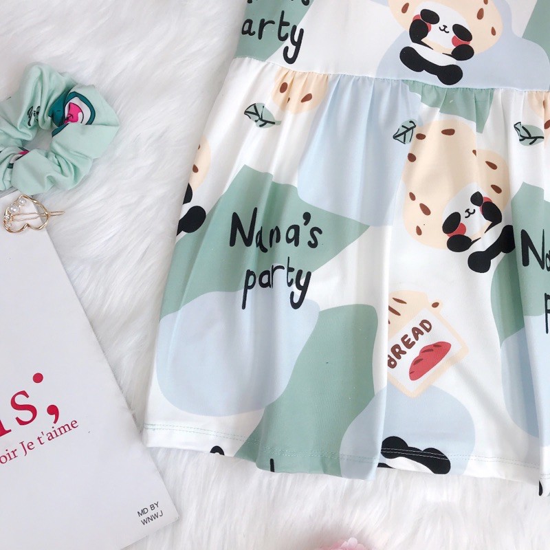 Đồ bộ ngủ 2 dây nữ đồ bộ mặc nhà dễ thương kèm đệm ngực [BC19